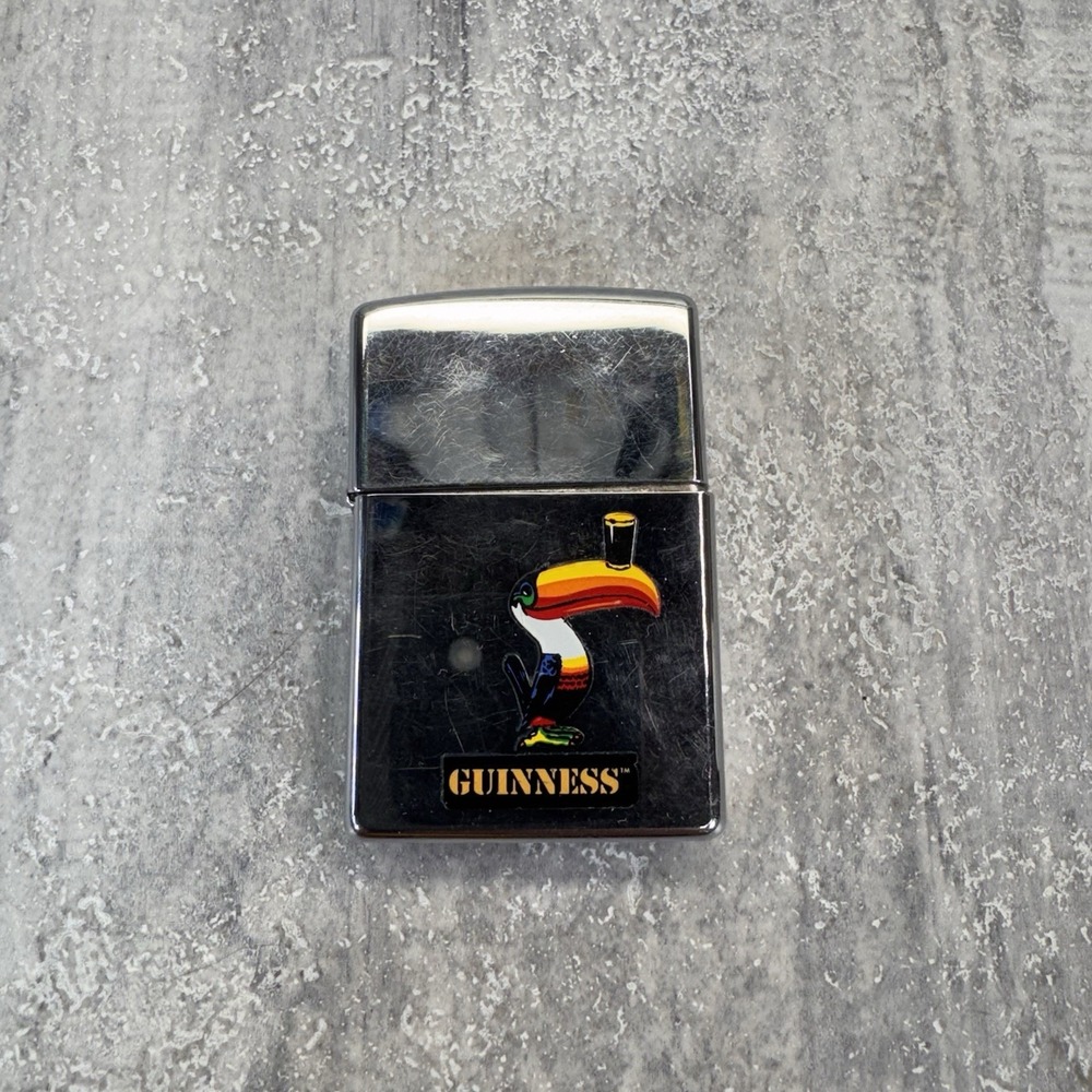 2008 ZIPPO LIGHTER, 'GUINNESS TOUCAN, PREOWNED